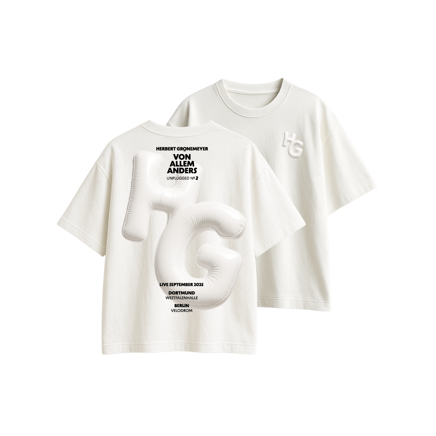 Herbert Grönemeyer Unplugged 2 • Von allem anders Tour T-Shirt weiß Tour 418794